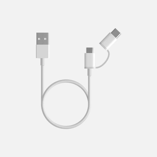Mi 2-in-1 USB Cable (Micro USB to Type C) 100 cm