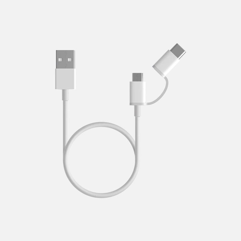 Mi 2-in-1 USB Cable (Micro USB to Type C) 100 cm