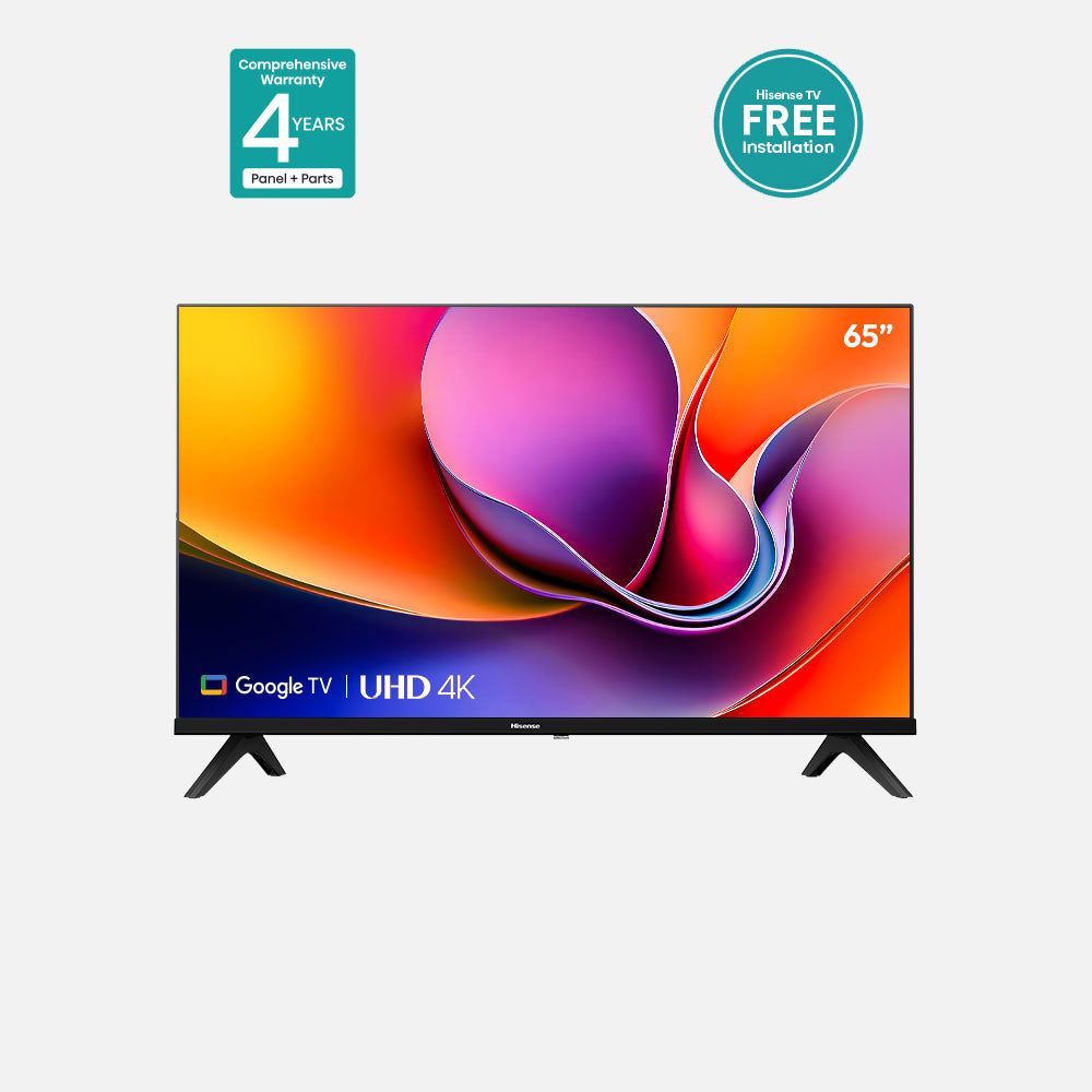 Hisense 65" 4K UHD Google TV 65A6N – Dolby Vision, HDR10, DTS Virtual:X, Game Mode Plus & 4-Year Comprehensive Warranty