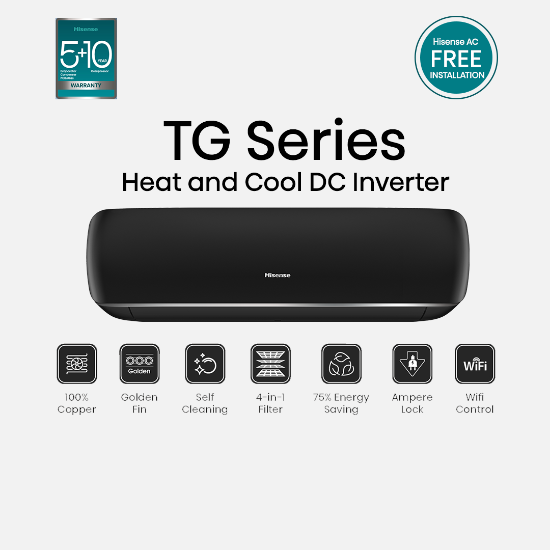 Hisense HC18WRTG75T3 1.5 Ton Split AC Inverter