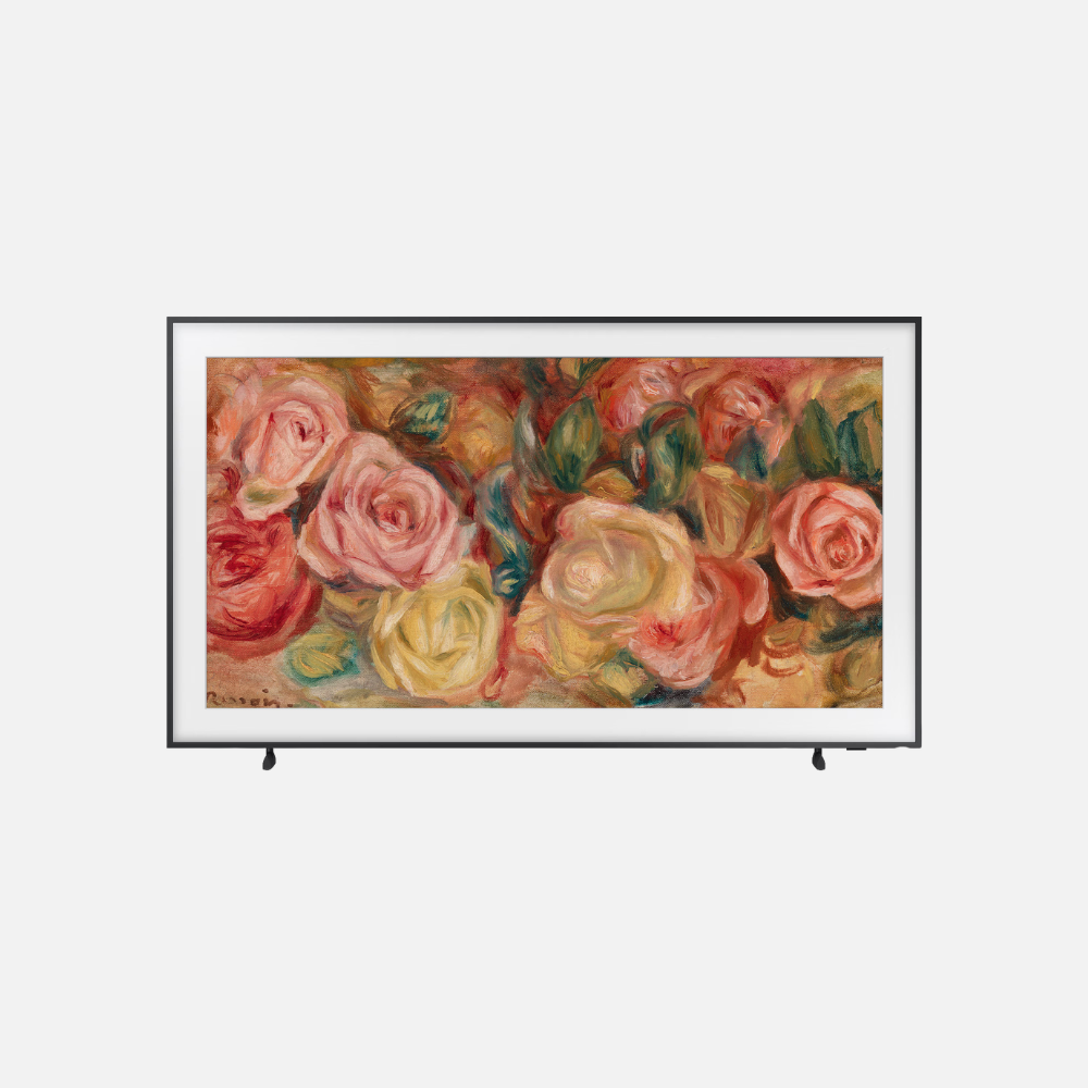 Samsung 55-Inch The Frame LS03D QLED 4K Smart TV – Matte Display, Art Mode, Quantum HDR, Dolby Atmos, One Connect Box, 1-Year Warranty