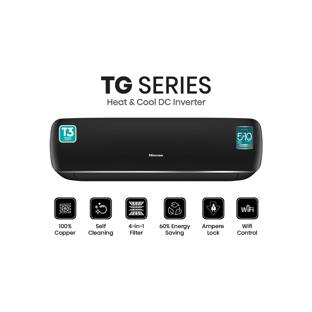 Hisense HC18WRTG75T3 1.5 Ton Split AC Inverter