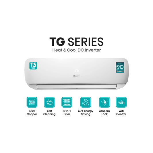 Hisense HC18WRTG75T3 1.5 Ton (White) Split AC Inverter