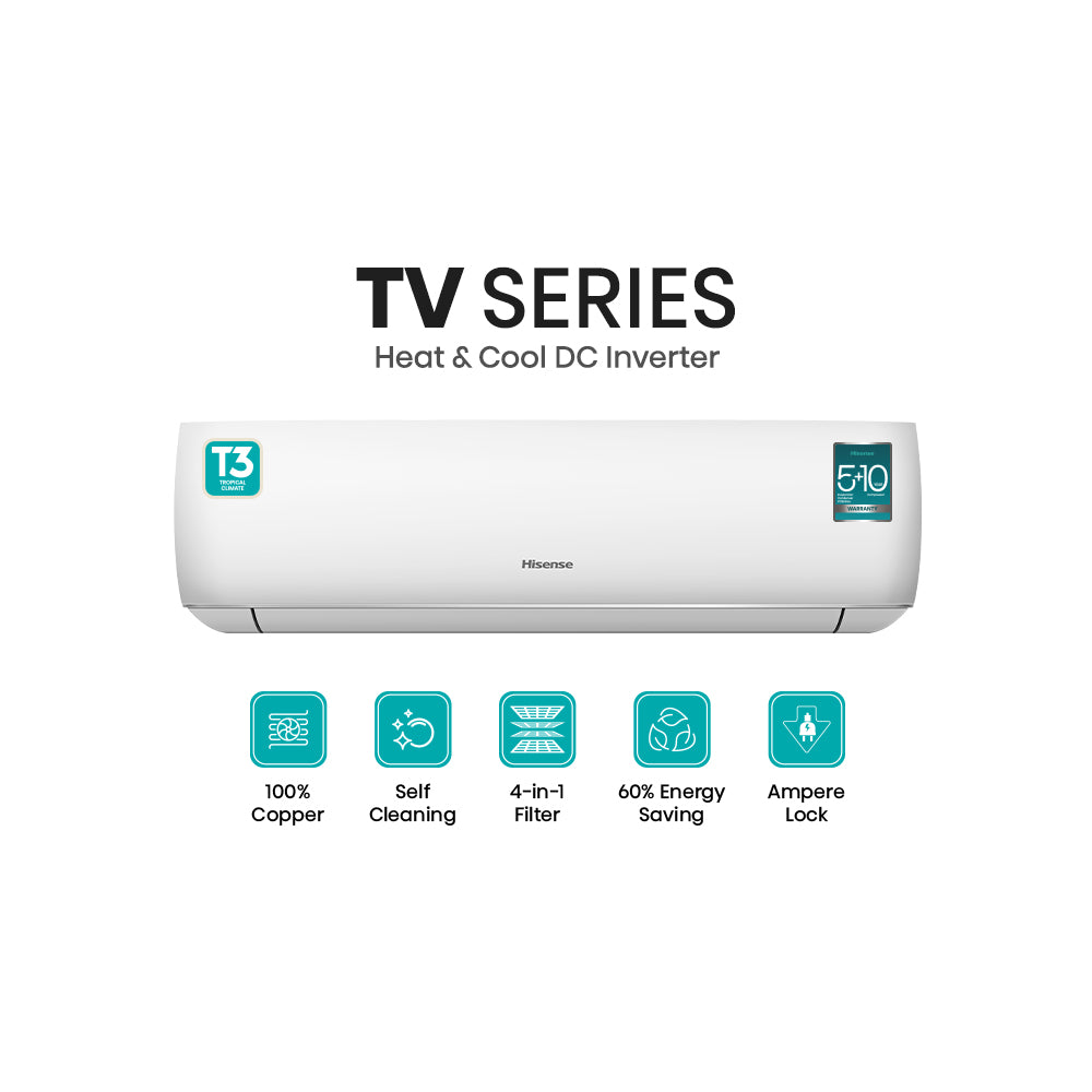 Hisense HC12SRTV60T3 1.0 Ton Split Inverter AC