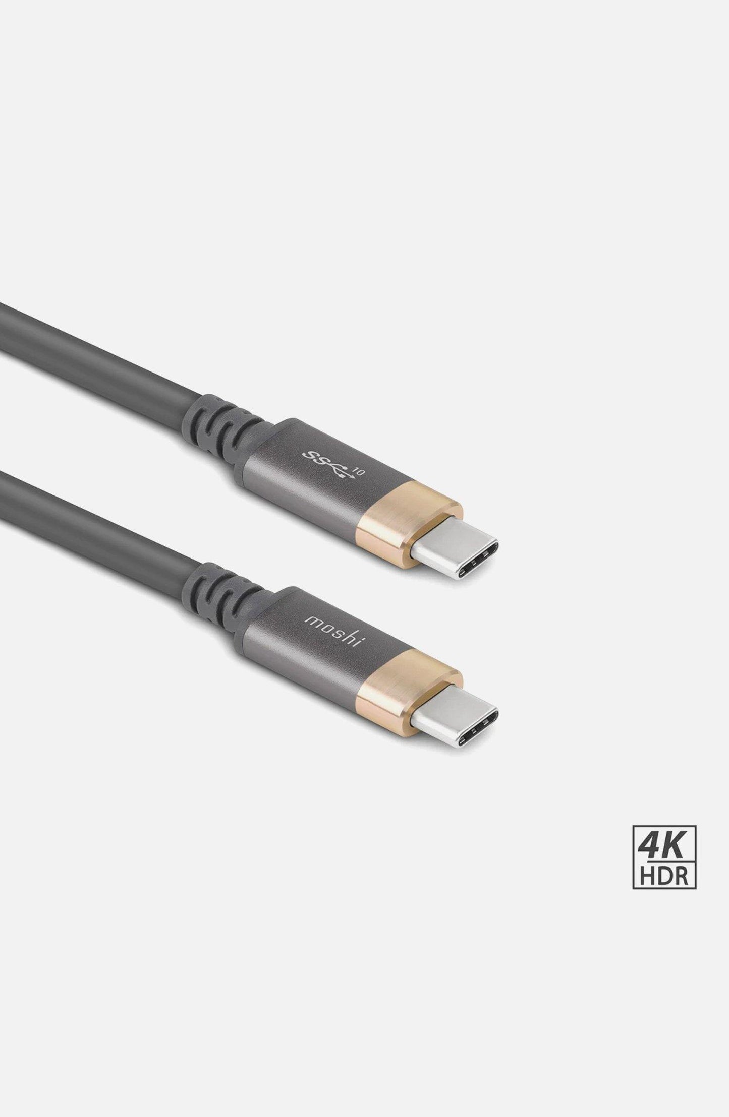 Moshi - USB-C Monitor Cable - Grey/Gold - Airkart
