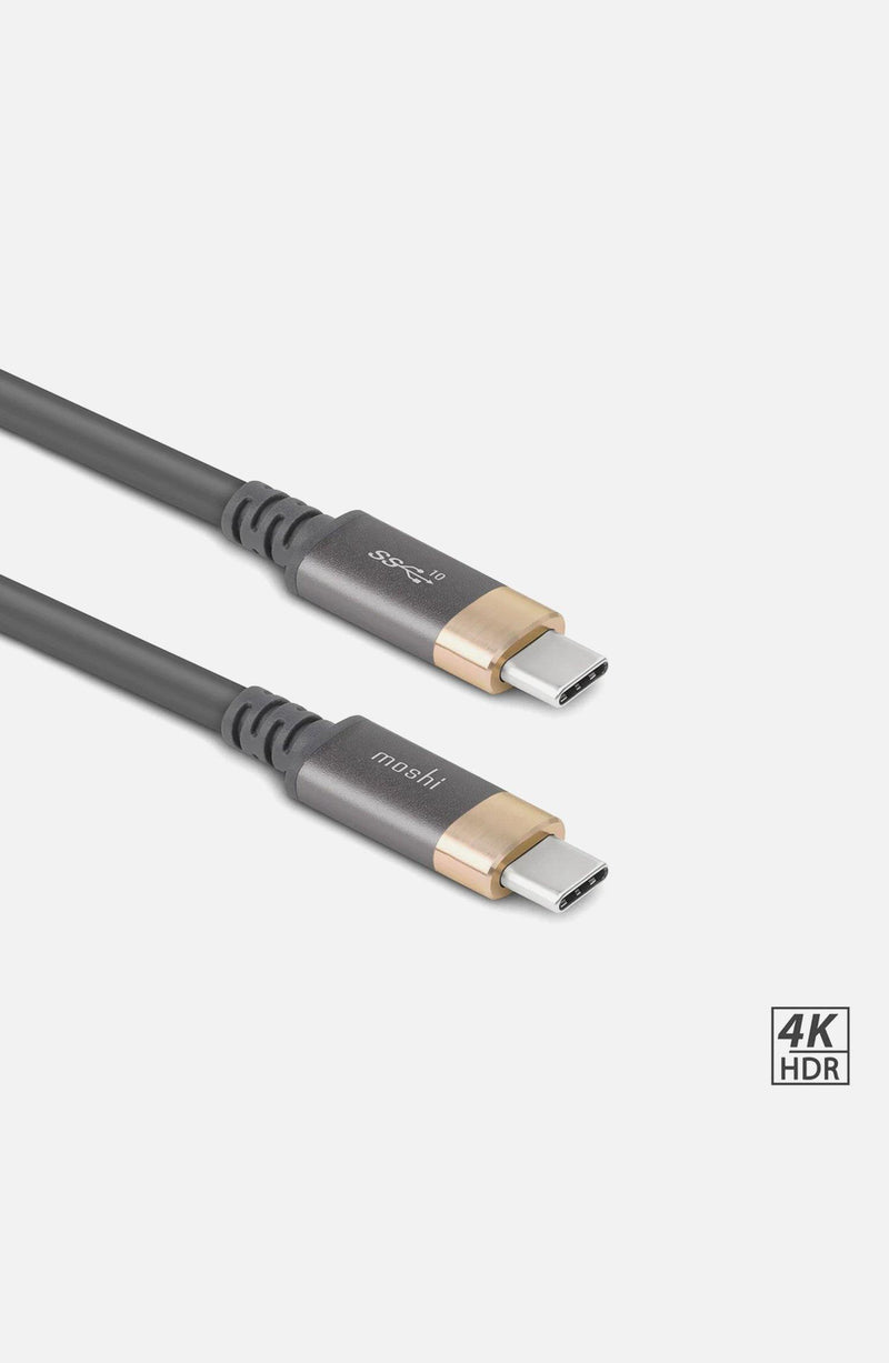 Moshi - USB-C Monitor Cable - Grey/Gold - Airkart